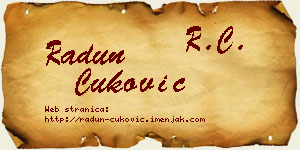 Radun Ćuković vizit kartica